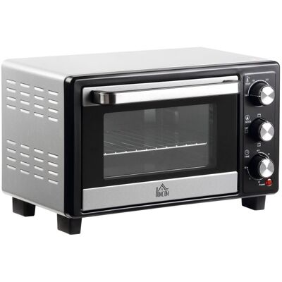 Homcom Horno Eléctrico de Sobremesa con 3 Modos de Calor y Termostato 16L 1400W Homcom Horno Eléctrico de Sobremesa con 3 Modos de Calor y Termostato 16L 1400W