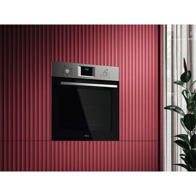 nevir Horno eléctrico AEG OU5AB20SM 72 litros Inox antihuellas con Aqua Clean y grill turbo nevir Horno eléctrico AEG OU5AB20SM 72 litros Inox antihuellas con Aqua Clean y grill turbo