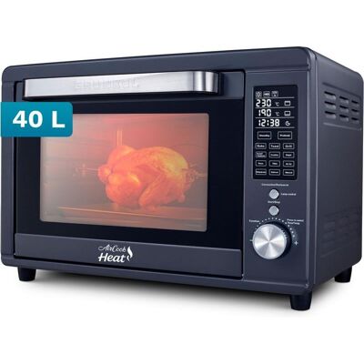 Horno eléctrico Grunkel HR-40AIRCOOK 40 litros Negro con air fryer y convección Horno eléctrico Grunkel HR-40AIRCOOK 40 litros Negro con air fryer y convección