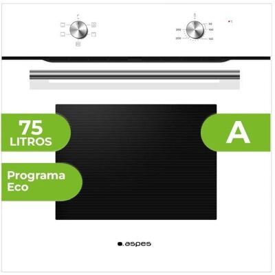 Horno Eléctrico Aspes AH4701EB 75L Manual Blanco con Temporizador Horno Eléctrico Aspes AH4701EB 75L Manual Blanco con Temporizador