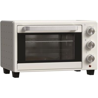 Horno Sobremesa Blossom 21L 46cm 1400W 3 Modos Asador Giratorio Crema Horno Sobremesa Blossom 21L 46cm 1400W 3 Modos Asador Giratorio Crema