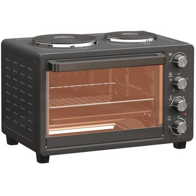 Horno Sobremesa Blossom 28L 48,6cm 2600W 230ºC Grill Negro Horno Sobremesa Blossom 28L 48,6cm 2600W 230ºC Grill Negro
