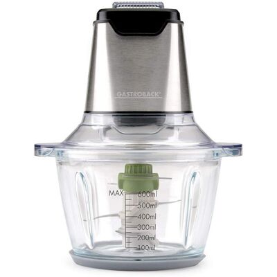 Gastroback 40961 - Acero inoxidable, Transparente - Picadora eléctrica de alimentos Gastroback 40961 - Acero inoxidable, Transparente - Picadora eléctrica de alimentos