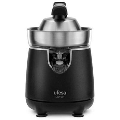 Ufesa Exprimidor eléctrico para cítricos 120W brazo profesional filtro acero inoxidable doble cono negro Ufesa Exprimidor eléctrico para cítricos 120W brazo profesional filtro acero inoxidable doble cono negro