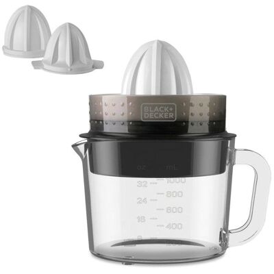 black-decker Exprimidor Black & Decker Automático 30W Jarra 1L Doble Giro Pulpa Ajustable black-decker Exprimidor Black & Decker Automático 30W Jarra 1L Doble Giro Pulpa Ajustable
