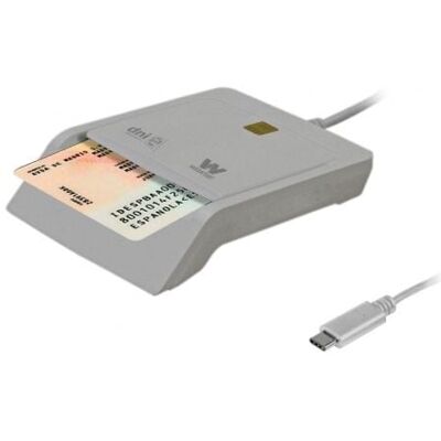 Lector DNI electrónico Woxter PE26-198 USB 2.0 Blanco Tipo C Smart Card Adaptador Lector DNI electrónico Woxter PE26-198 USB 2.0 Blanco Tipo C Smart Card Adaptador