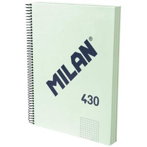 Cuaderno A4 Espiral Tapa Dura Milan 430 Cuadriculado 120 Hojas 95g Verde Cuaderno A4 Espiral Tapa Dura Milan 430 Cuadriculado 120 Hojas 95g Verde