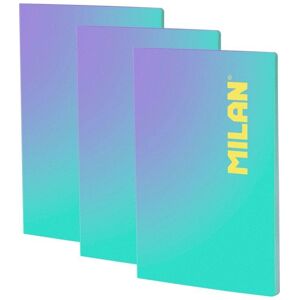 Libreta Milan A4 Cuadriculada 48 Hojas 95gr Pack 3 Unidades Turquesa Libreta Milan A4 Cuadriculada 48 Hojas 95gr Pack 3 Unidades Turquesa