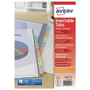 Papel para impresora A4 Avery 05611501 6 hojas colores surtidos Papel para impresora A4 Avery 05611501 6 hojas colores surtidos