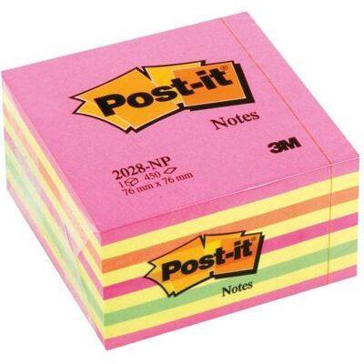 Bloc De Notas Adhesivas Quita Y Pon Post-it 76x76 Mm Cubo Color Rosa Neon 450 Hojas Bloc De Notas Adhesivas Quita Y Pon Post-it 76x76 Mm Cubo Color Rosa Neon 450 Hojas