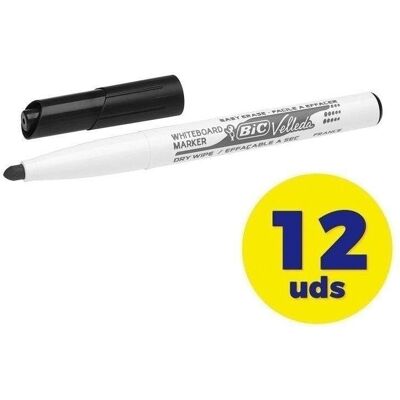 bicwoeld Rotulador para pizarra Bic Velleda 9581711 Punta Redonda 2 mm 12 unidades negros bicwoeld Rotulador para pizarra Bic Velleda 9581711 Punta Redonda 2 mm 12 unidades negros