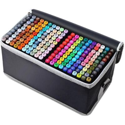 dam-electronics DAM Rotulador doble punta 262 colores estuche transporte cierre cremallera dam-electronics DAM Rotulador doble punta 262 colores estuche transporte cierre cremallera