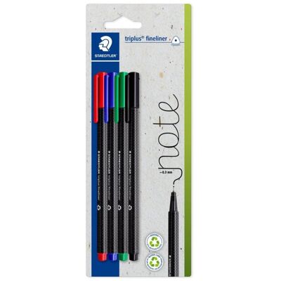 Rotulador Staedtler 334-S BK4 Ultrafino 0,3 mm Multicolor Rotulador Staedtler 334-S BK4 Ultrafino 0,3 mm Multicolor