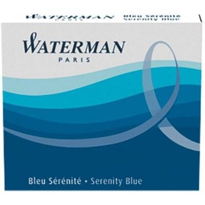 Recambios Waterman S0110950 para pluma estilográfica azul 6 piezas Recambios Waterman S0110950 para pluma estilográfica azul 6 piezas
