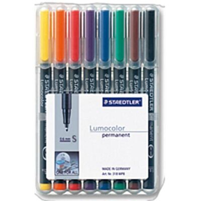 Marcador permanente Staedtler 313 WP8 0.4 mm 8 colores Marcador permanente Staedtler 313 WP8 0.4 mm 8 colores