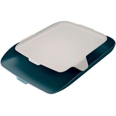 Bandeja Porta Documentos Leitz Cosy Gris con Organizador de Sobremesa A4 Bandeja Porta Documentos Leitz Cosy Gris con Organizador de Sobremesa A4
