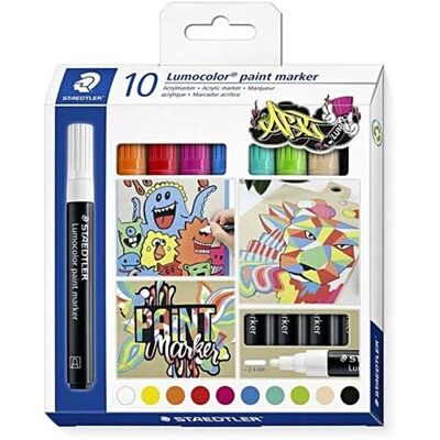 Rotulador Lumocolor Trazo 2.4 mm Estuche 10 Unidades Staedtler Rotulador Lumocolor Trazo 2.4 mm Estuche 10 Unidades Staedtler
