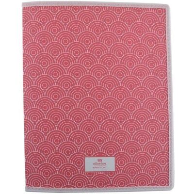 officebox-brand Carpeta de Anillas Officebox A4 con Bolsillo Interior Coral officebox-brand Carpeta de Anillas Officebox A4 con Bolsillo Interior Coral