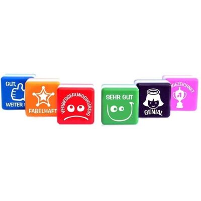 officebox-brand Set de 6 Sellos Office Box para Profesores de Motivación con caja de plástico officebox-brand Set de 6 Sellos Office Box para Profesores de Motivación con caja de plástico