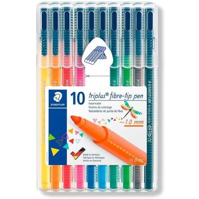 Rotuladores Staedtler Triplus Color Estuche 10 Unidades Multicolor Rotuladores Staedtler Triplus Color Estuche 10 Unidades Multicolor