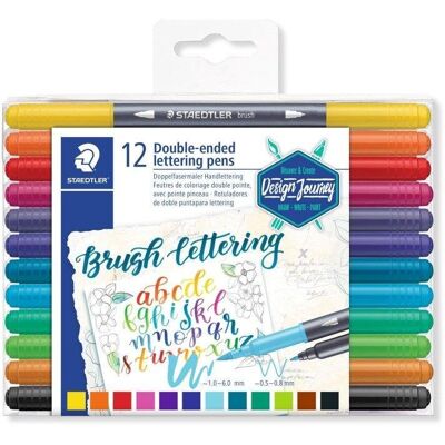 Rotuladores Staedtler Design Journey Doble Punta 12 Unidades Lettering Rotuladores Staedtler Design Journey Doble Punta 12 Unidades Lettering