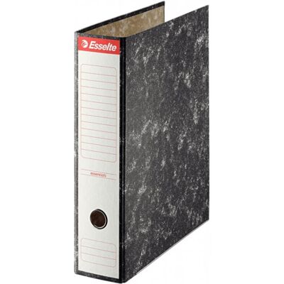 Esselte Archivador de Palanca Cartón Jaspeado Negro Esselte Archivador de Palanca Cartón Jaspeado Negro