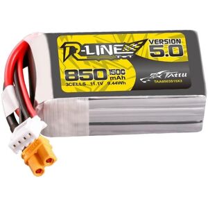 Batería Tattu R-Line 5.0 850mAh 3S 11.1V 150C XT30U-F para drones FPV Batería Tattu R-Line 5.0 850mAh 3S 11.1V 150C XT30U-F para drones FPV