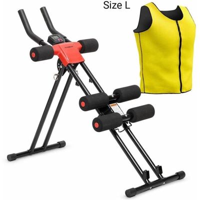 Pack Máquina de Abdominales Plegable InnovaGoods con Chaleco Deportivo Sauna Hombre L Pack Máquina de Abdominales Plegable InnovaGoods con Chaleco Deportivo Sauna Hombre L