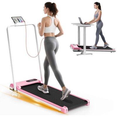 Cinta de Correr Plegable HomeFitnessCode 4 en 1 2,5 CV 130 kg Rosa Cinta de Correr Plegable HomeFitnessCode 4 en 1 2,5 CV 130 kg Rosa