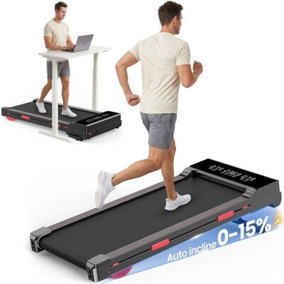 Cinta de correr HomeFitnessCode Inclinación Automática 15% 2,5 HP Pantalla LED Cinta de correr HomeFitnessCode Inclinación Automática 15% 2,5 HP Pantalla LED