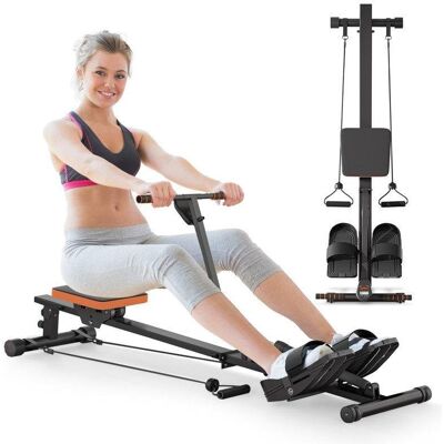 Máquina de Remo Hidráulica HomeFitnessCode 12 Niveles Resistencia 300 kg Pantalla LED Máquina de Remo Hidráulica HomeFitnessCode 12 Niveles Resistencia 300 kg Pantalla LED