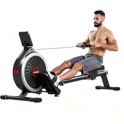 Máquina de Remo Magnética HomeFitnessCode 16 Niveles Resistencia Pantalla LCD Máquina de Remo Magnética HomeFitnessCode 16 Niveles Resistencia Pantalla LCD