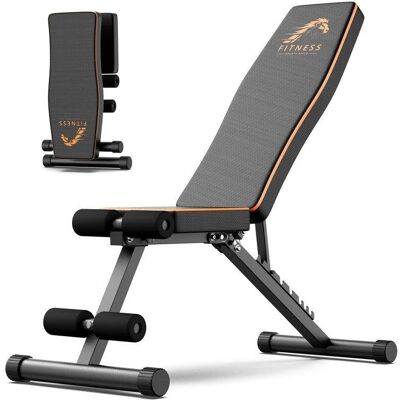 Banco de Musculación HomeFitnessCode Plegable Multifuncional 7 Posiciones 300 kg Banco de Musculación HomeFitnessCode Plegable Multifuncional 7 Posiciones 300 kg