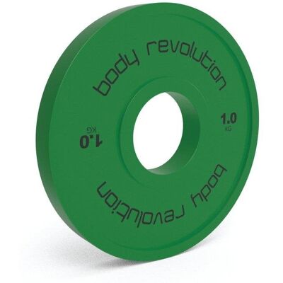 Placas de parachoques fraccionarias olímpicas Body Revolution - Color - 1kg Placas de parachoques fraccionarias olímpicas Body Revolution - Color - 1kg