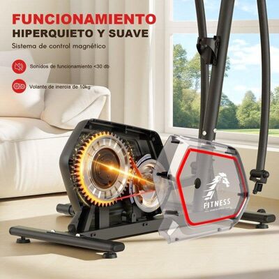 Bicicleta Elíptica HomeFitnessCode Volante 10 kg 16 Niveles Resistencia 150 kg Bicicleta Elíptica HomeFitnessCode Volante 10 kg 16 Niveles Resistencia 150 kg