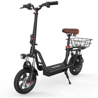 Patinete eléctrico iScooter i12 500W 36V autonomía 35km doble suspensión neumático 12" asiento ajustable Patinete eléctrico iScooter i12 500W 36V autonomía 35km doble suspensión neumático 12" asiento ajustable