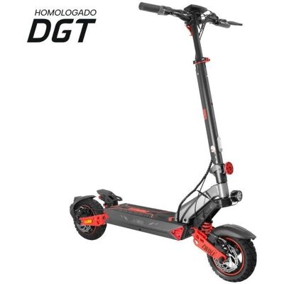 Patinete eléctrico Zwheel ZWolf 500W Autonomía 50km Ruedas 10" Off Road Doble suspensión Gris-rojo Patinete eléctrico Zwheel ZWolf 500W Autonomía 50km Ruedas 10" Off Road Doble suspensión Gris-rojo