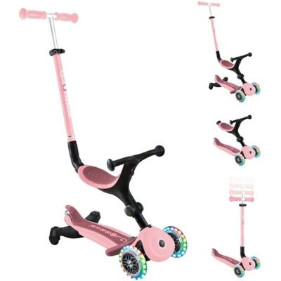 Patinete scooter Globber Go-Up Active Lights 360 3 ruedas Rosa neón Patinete scooter Globber Go-Up Active Lights 360 3 ruedas Rosa neón