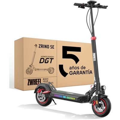 Patinete eléctrico Zwheel Zrino SE 600W Autonomía 35km Doble suspensión Negro Patinete eléctrico Zwheel Zrino SE 600W Autonomía 35km Doble suspensión Negro