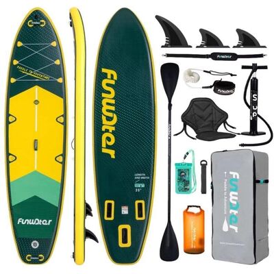 Tabla de Paddle Surf Hinchable Funwater SUPFW43A 350 x 89 x 15 cm 180 kg Tabla de Paddle Surf Hinchable Funwater SUPFW43A 350 x 89 x 15 cm 180 kg