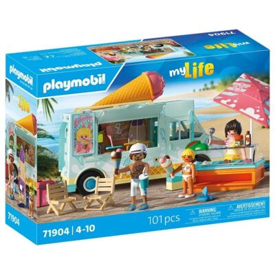 Set de juguete PLAYMOBIL My Life Camión Helados con Tienda Surf, 3 figuras, multicolor Set de juguete PLAYMOBIL My Life Camión Helados con Tienda Surf, 3 figuras, multicolor