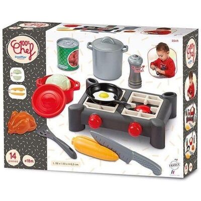 Conjunto de Cocina de Juguete ECOIFFIER - Estufa, Accesorios - 18 Meses+ Conjunto de Cocina de Juguete ECOIFFIER - Estufa, Accesorios - 18 Meses+
