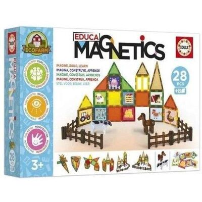 Educa Magnetics Eco Farm Set de Construcción magnética 28 piezas Educa Magnetics Eco Farm Set de Construcción magnética 28 piezas