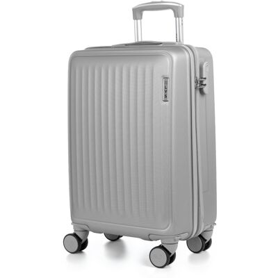 dam-electronics Dam Maleta De Cabina Trolley En Material Ligero De Abs De Alta Resistencia. Cerradura Numérica Y 4 Ruedas Dobles Extraíbles Y Giratorias 360°. 38x22x55 Cm. Color: Gris Claro dam-electronics Dam Maleta De Cabina Trolley En Material Ligero De Abs De Alta Resistencia. Cerradura Numérica Y 4 Ruedas Dobles Extraíbles Y Giratorias 360°. 38x22x55 Cm. Color: Gris Claro