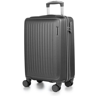 dam-electronics Dam Maleta De Cabina Trolley En Material Ligero De Abs De Alta Resistencia. Cerradura Numérica Y 4 Ruedas Dobles Extraíbles Y Giratorias 360°. 38x22x55 Cm. Color: Negro dam-electronics Dam Maleta De Cabina Trolley En Material Ligero De Abs De Alta Resistencia. Cerradura Numérica Y 4 Ruedas Dobles Extraíbles Y Giratorias 360°. 38x22x55 Cm. Color: Negro