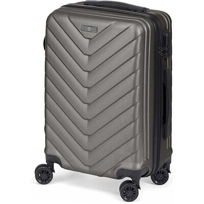 dam-electronics Dam Maleta Trolley De Cabina En Abs, Ligera Y Resistente. Diseño Escamas. 38x57x23 Cm. Color: Gris Oscuro dam-electronics Dam Maleta Trolley De Cabina En Abs, Ligera Y Resistente. Diseño Escamas. 38x57x23 Cm. Color: Gris Oscuro