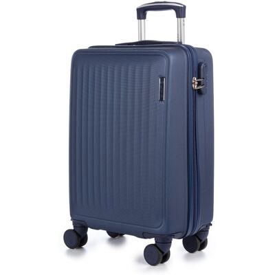 dam-electronics Dam Maleta De Cabina Trolley En Material Ligero De Abs De Alta Resistencia. Cerradura Numérica Y 4 Ruedas Dobles Extraíbles Y Giratorias 360°. 38x22x55 Cm. Color: Azul Marino dam-electronics Dam Maleta De Cabina Trolley En Material Ligero De Abs De Alta Resistencia. Cerradura Numérica Y 4 Ruedas Dobles Extraíbles Y Giratorias 360°. 38x22x55 Cm. Color: Azul Marino