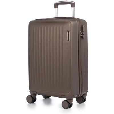 dam-electronics Dam Maleta De Cabina Trolley En Material Ligero De Abs De Alta Resistencia. Cerradura Numérica Y 4 Ruedas Dobles Extraíbles Y Giratorias 360°. 38x22x55 Cm. Color: Marrón dam-electronics Dam Maleta De Cabina Trolley En Material Ligero De Abs De Alta Resistencia. Cerradura Numérica Y 4 Ruedas Dobles Extraíbles Y Giratorias 360°. 38x22x55 Cm. Color: Marrón
