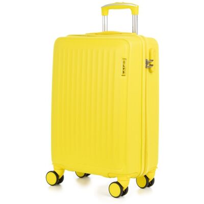 dam-electronics Dam Maleta De Cabina Trolley En Material Ligero De Abs De Alta Resistencia. Cerradura Numérica Y 4 Ruedas Dobles Extraíbles Y Giratorias 360°. 38x22x55 Cm. Color: Amarillo dam-electronics Dam Maleta De Cabina Trolley En Material Ligero De Abs De Alta Resistencia. Cerradura Numérica Y 4 Ruedas Dobles Extraíbles Y Giratorias 360°. 38x22x55 Cm. Color: Amarillo