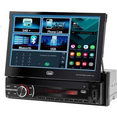 Reproductor Multimedia Trevi MDV 6380 DAB 1 DIN 7" Pantalla Táctil Bluetooth Negro Reproductor Multimedia Trevi MDV 6380 DAB 1 DIN 7" Pantalla Táctil Bluetooth Negro